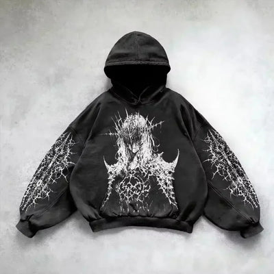 Washed Cotton Pullover Hoodie